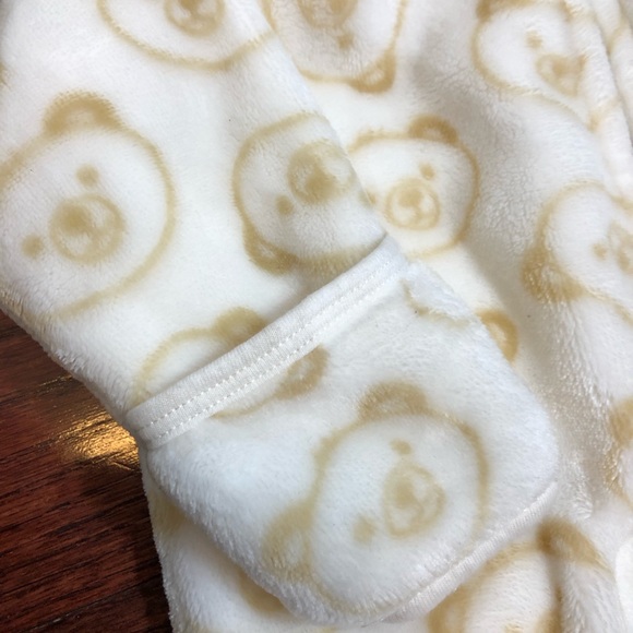 Mick Mack fleece hooded onesie with fold over mittens - Picture 8 of 12